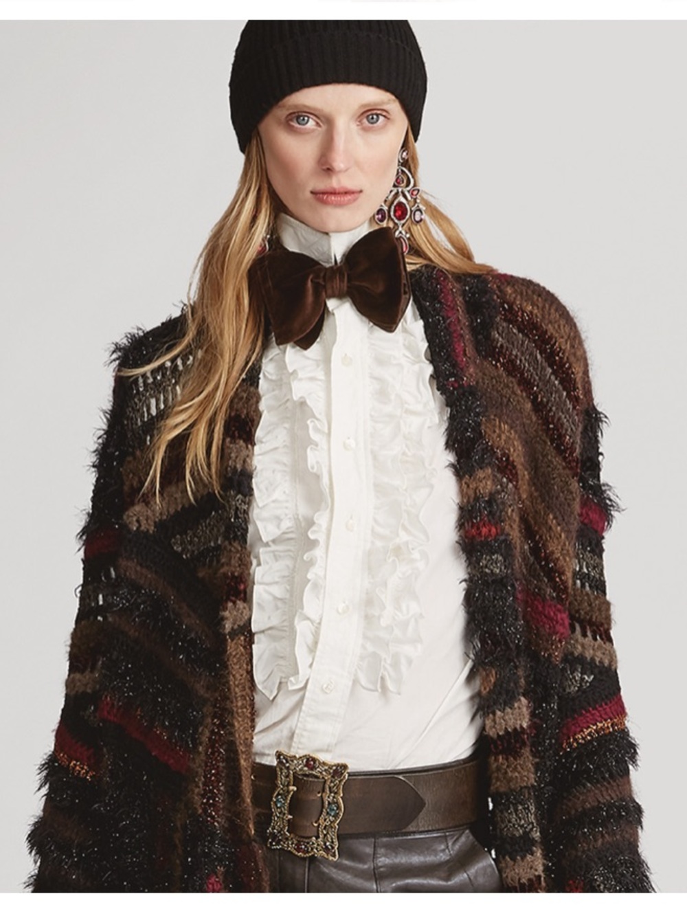 Ralph Lauren Collection 50th Anniversary 2018 Hand Woven Blanket Poncho/Shawl - Picture 6 of 17